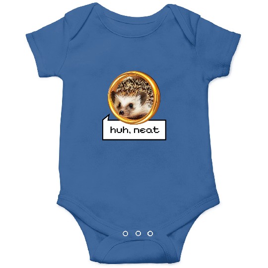Huh, neat | Hedgehog on a golden ring Onesies