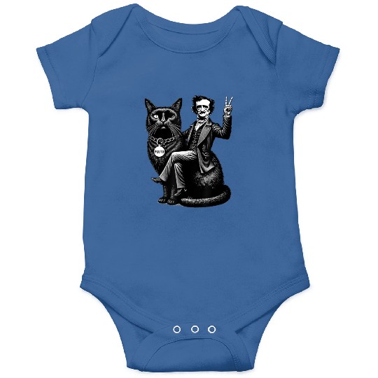 Edgar Allan Poe Riding Onesies