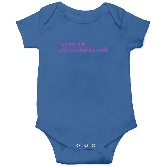 I am fearfully and wonderfully made affirmation Onesies