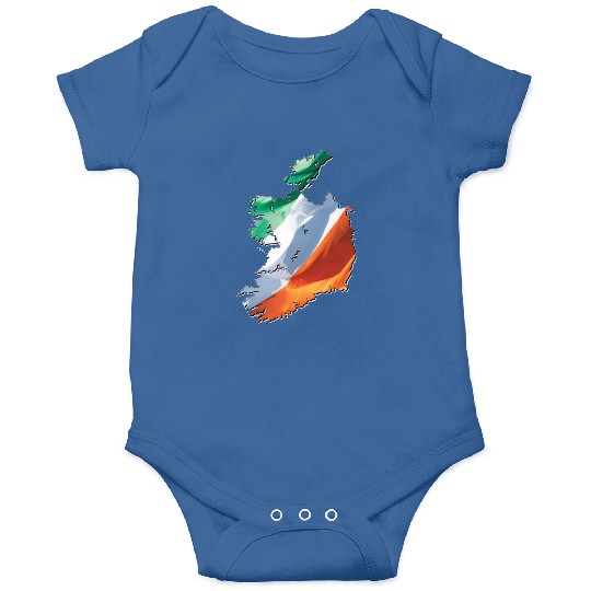 Ireland | Real Flag | Flag Map Onesies