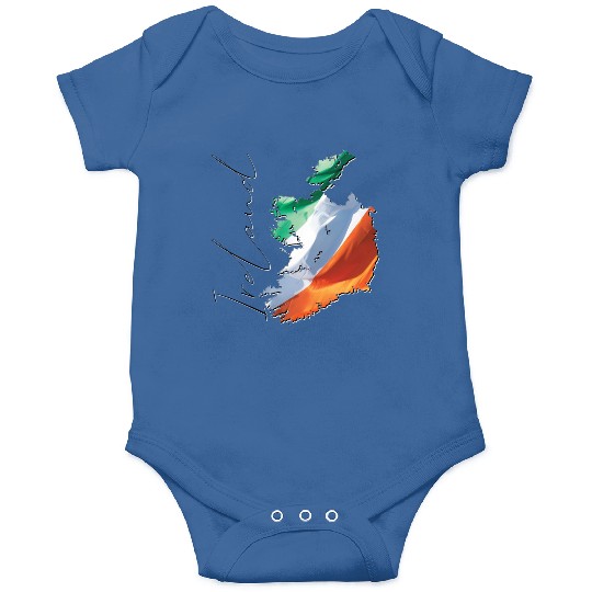 Ireland | Real Flag | Flag Map EN Onesies