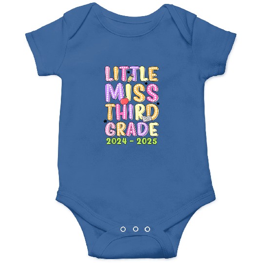 Little Miss Third Grade Girls Kid Back To School 2 Onesies