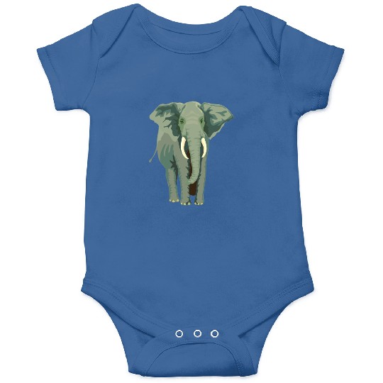 Elephant Face Funny Onesies - Funny Animal Face Lover