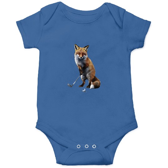 Fox Playing Golf Onesies