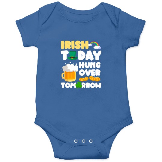 Ireland Shamrock Gold Flag Onesies