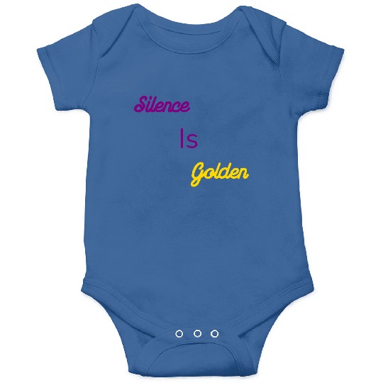 Silence Is Golden Purple Onesies