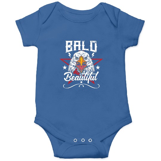 Bald & Beautiful American Eagle with Stars and Onesies
