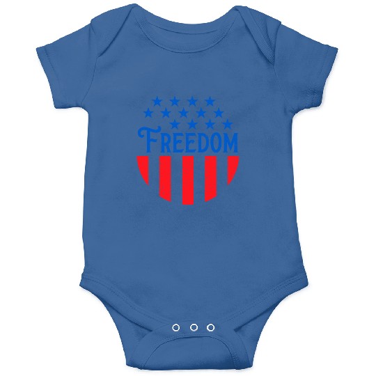 Patriotic Freedom Stars and Stripes Onesies