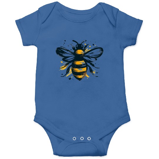 Honey Bee Insect Art 1 Onesies