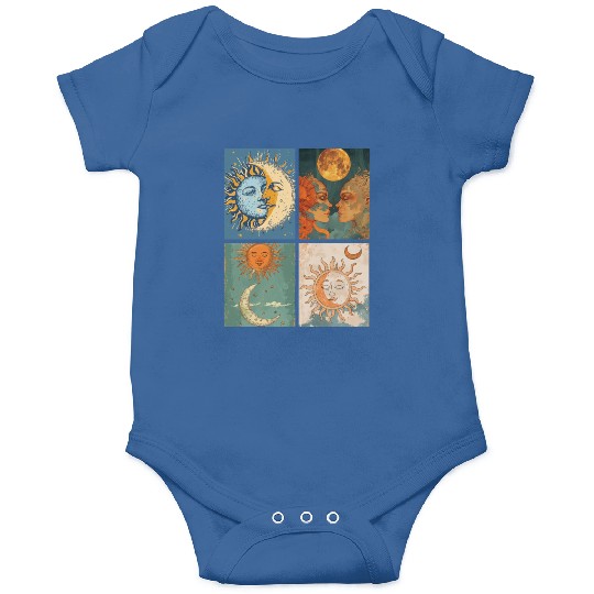 Moon and Sun Tarot Card Designed Look Onesies