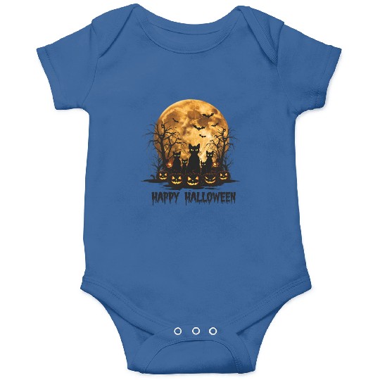 Midnight Cats: Spooky Halloween Night Onesies