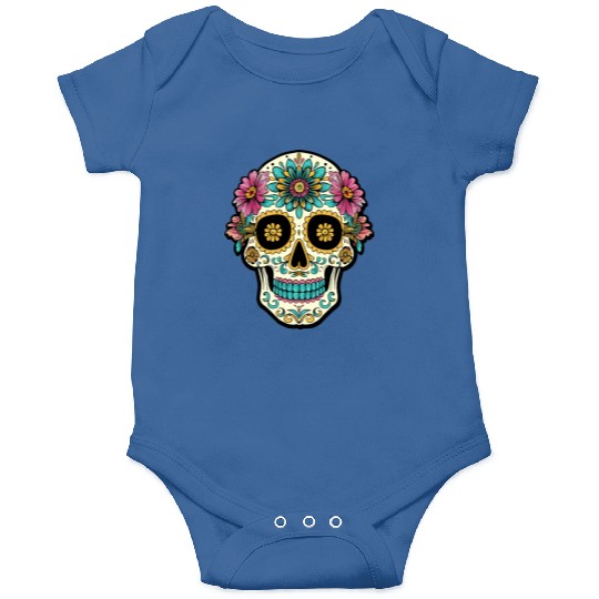 Day of the Dead Sugar Skull, Flippin Sweet Gear Onesies