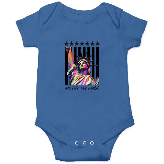 Vote Like She Would - Stars and Stripes edition Onesies