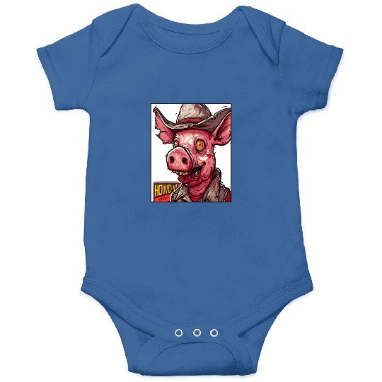 hillbilly redneck zombie cowboy pig Onesies
