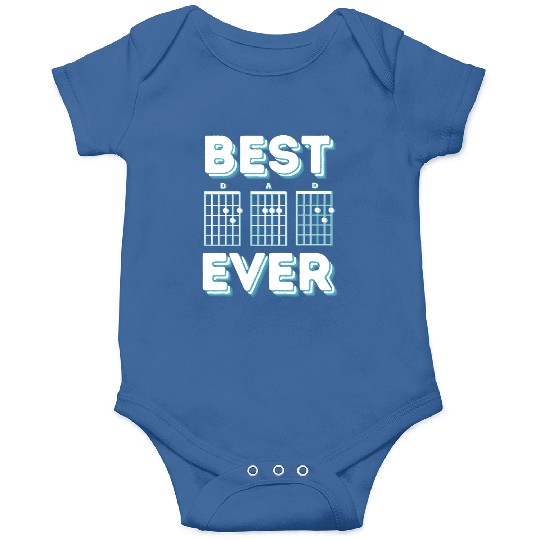 Best Dad Ever Guitar Notes Onesies
