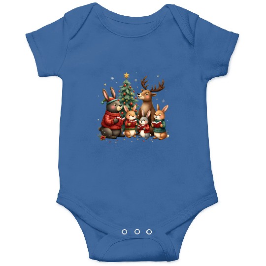 Woodland Animals Christmas Onesies