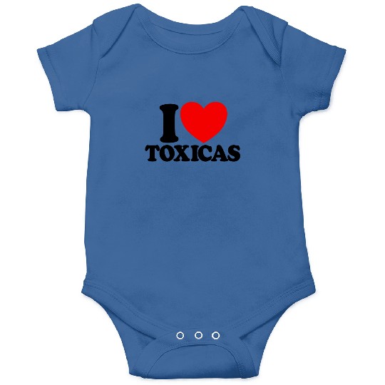 I Love Toxicas Red Heart Toxic Latinas Men'slove t Onesies
