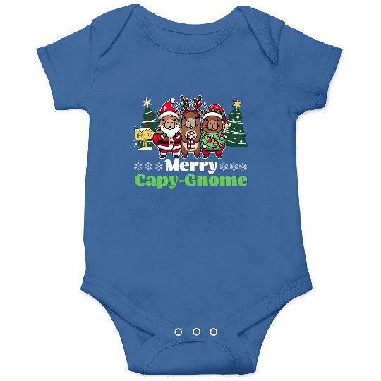 Merry Cap-Gnome Capybara Christmas Onesies