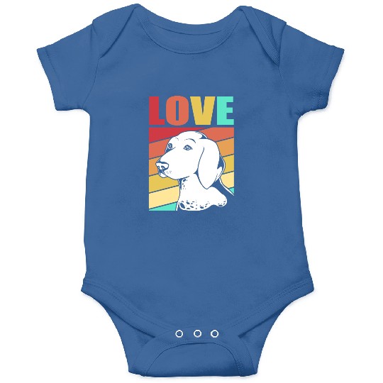 Retro German Shorthaired Pointer Dog I Love My GSP Onesies