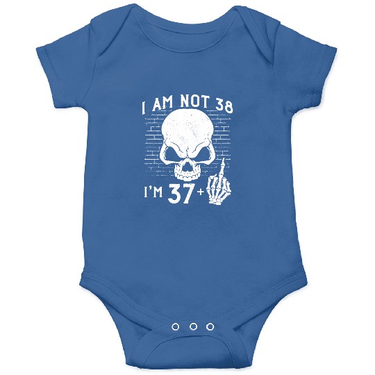 I Am 37 Plus Middle Finger - 38th Birthday Onesies