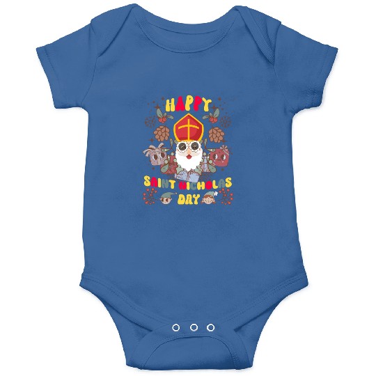 Groovy Saint Nicholas Day logo Onesies