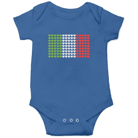 Italy HEARTS Flag Onesies