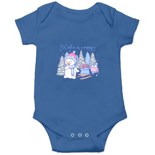winter snow man Onesies