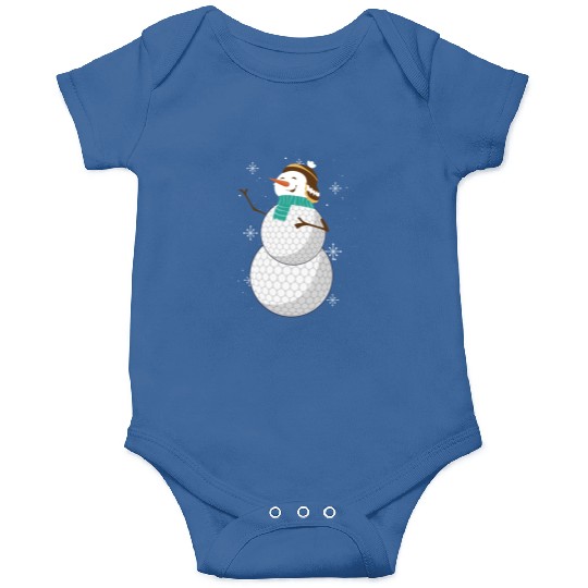Snowman with Golf Ball Body and Winter Charm Onesies