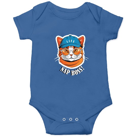 Cat Nap Boss with Cap and Sunglasses Onesies