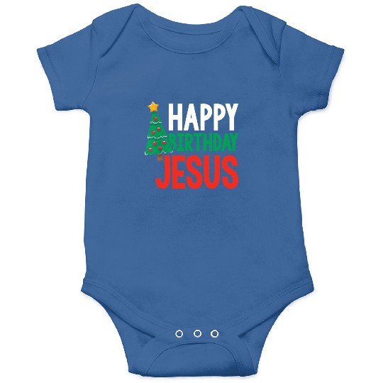 Happy Birthday Jesus Christian Christmas Religious Onesies