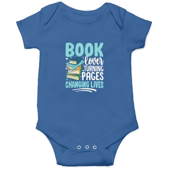 Book Lover Turning Pages Changing Lives Design Onesies