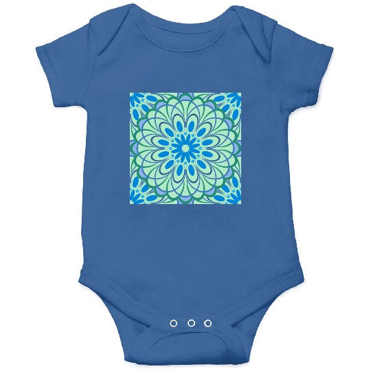 mandala Jade Stained Glass Onesies