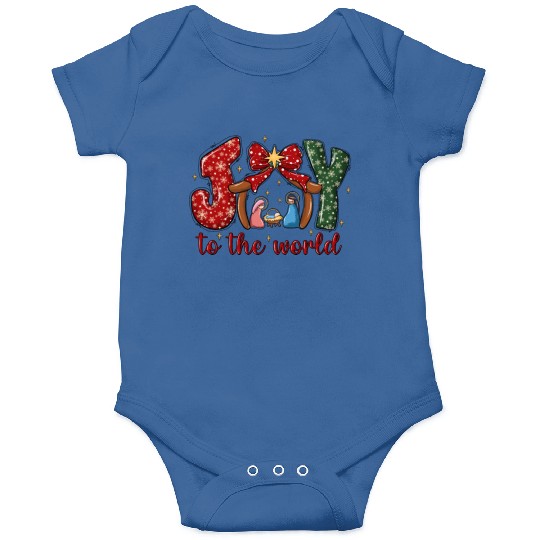 Joy To The World, Christmas Retro Onesies