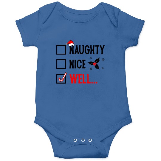 Naughty or Nice Funny Christmas Onesies