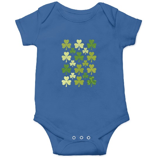 St Patrick's Day Heart Lucky Clover Shamrock Onesies