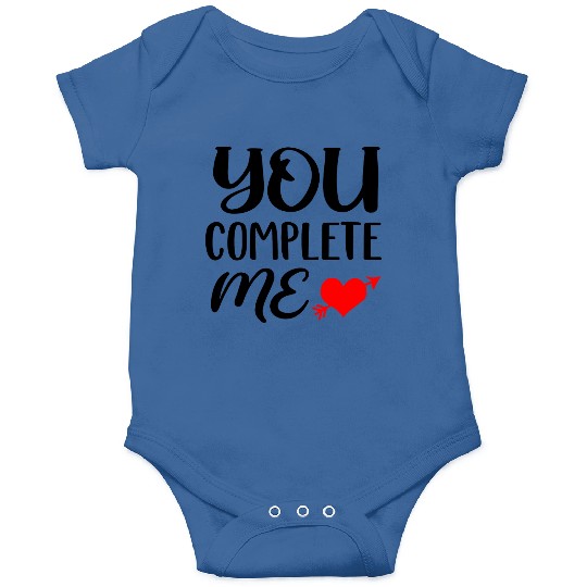 You complete me, Valentines Retro Onesies