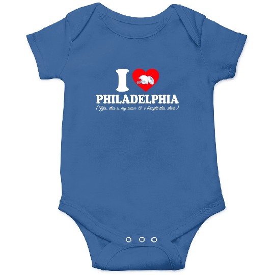 Groovy I Love Philadelphia Onesies