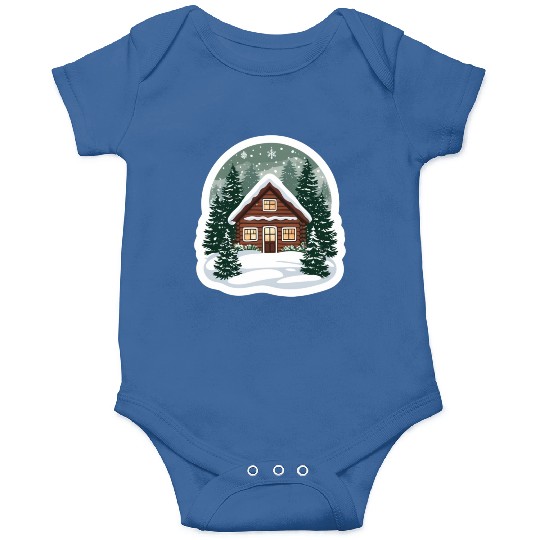 Cozy Cabin in Winter Wonderland Onesies