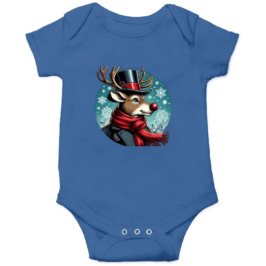 Vintage Red-Nosed Reindeer: Perfect For Christmas Onesies