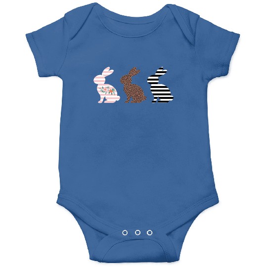 Happy Easter Cute Easter Leopard Bunny Rabbit Onesies