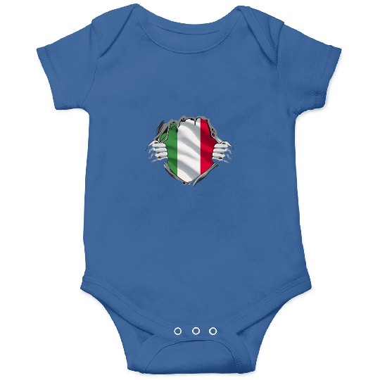 Italian Pride Unveiled: Bold Flag Design Onesies