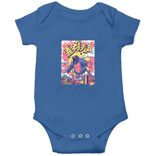 Kaiju Gorilla – Neon City Rampage Onesies