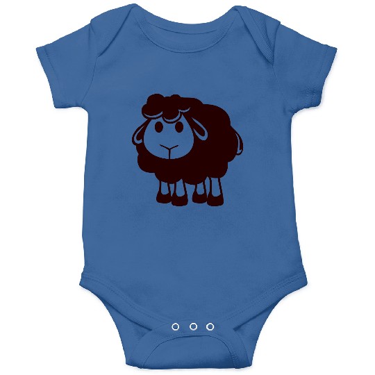 Black Sheep Small Cute Cute Lamb Cool Comic Sweet Onesies