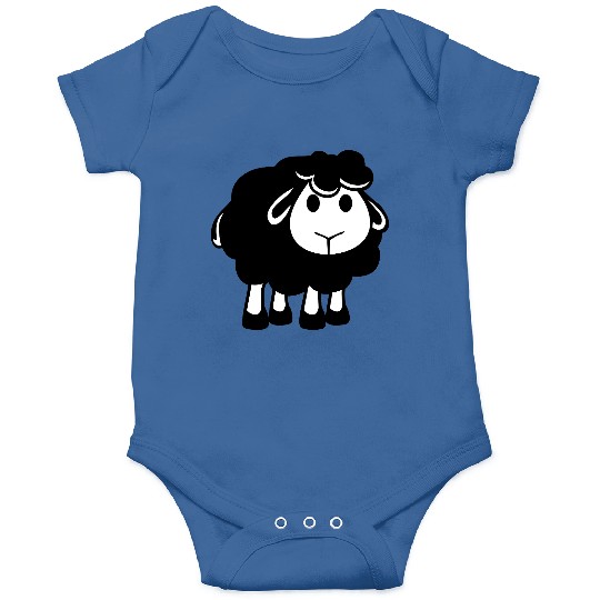 Black Sheep Small Cute Cute Lamb Cool Comic Sweet Onesies