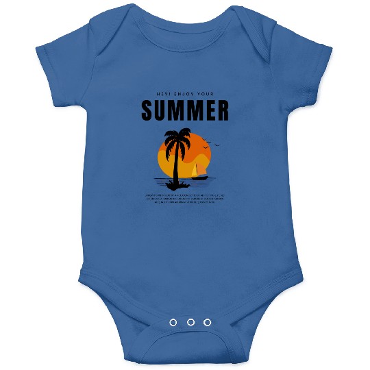 Golden Horizons: Summer Sunset Design Onesies