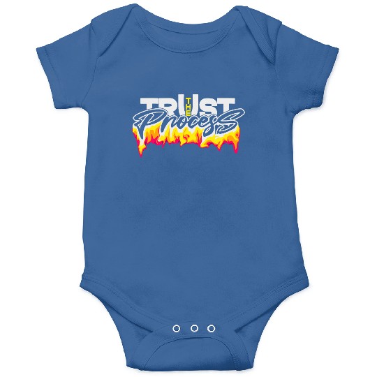 Trust the process typography design Onesies