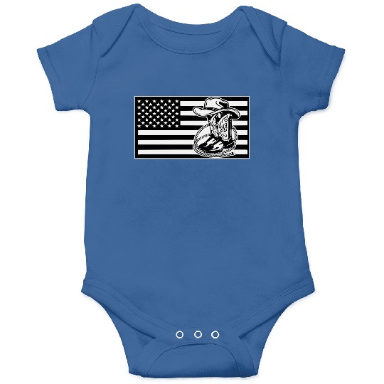 American Cowboy Flag LIKE US ON FB # Onesies