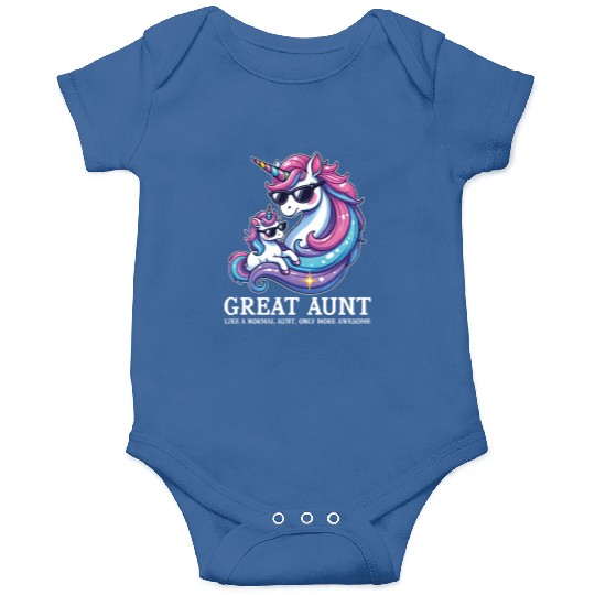 Great Aunt Like A Normal Aunt Only Awesome Funny Onesies