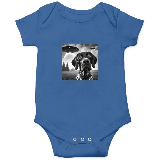 German Shorthaired Pointer Funny Sci-fi Graphic Se Onesies