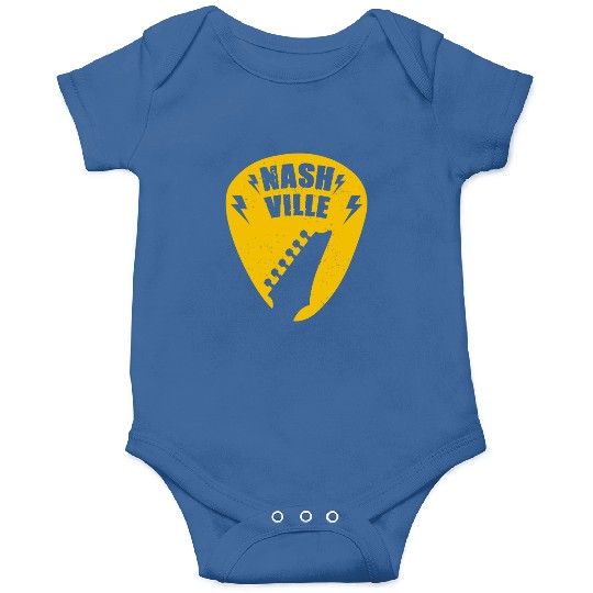 Nashville Music City Guitar Pick Onesies